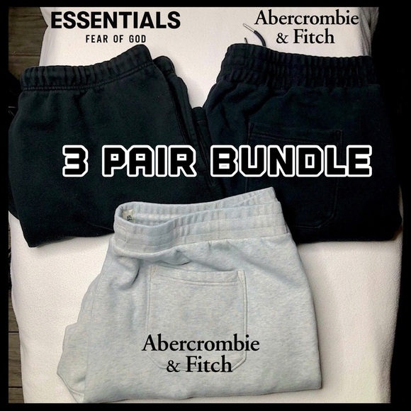 Essentials/Abercrombie & Fitch Other - Essentials Fear of God and 2 Pair Abercrombie & Fitch 3 Pair Bundle of Shorts